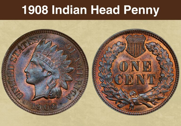 1908 Indian Head Penny Value (Price Chart, Error List, History & Varieties)