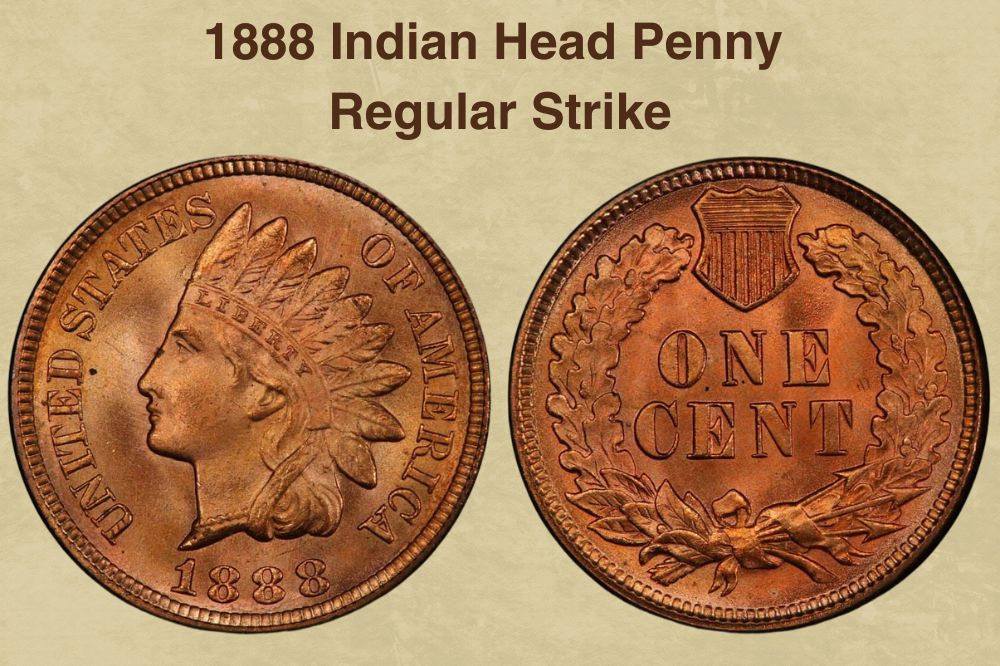 1888 Indian Head Penny Regular Strike