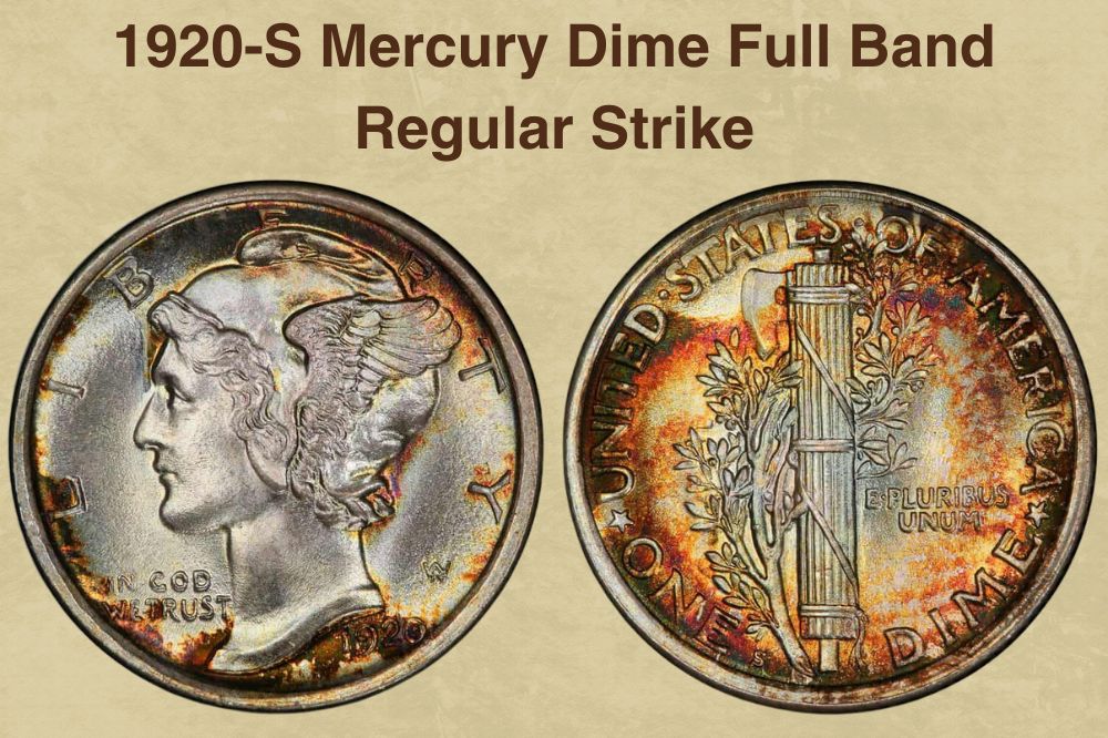 1920-S Mercury Dime Full Band Regular Strike