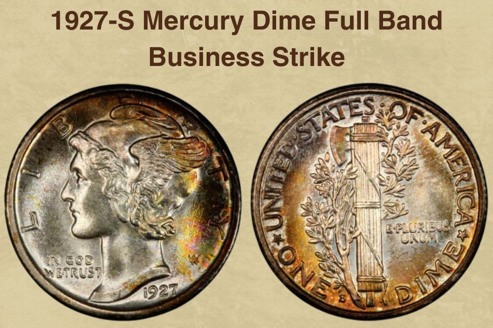 1927-S Mercury Dime Full Band Business Strike