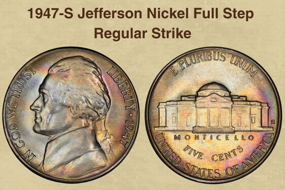 1947-S Jefferson Nickel Full Step Regular Strike