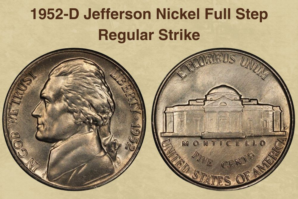 1952-D Jefferson Nickel Full Step Regular Strike