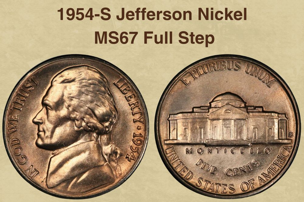 1954-S Jefferson Nickel MS67 Full Step