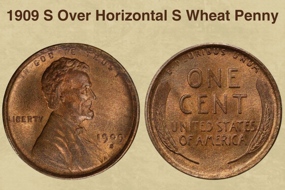 1909 S Over Horizontal S Wheat Penny