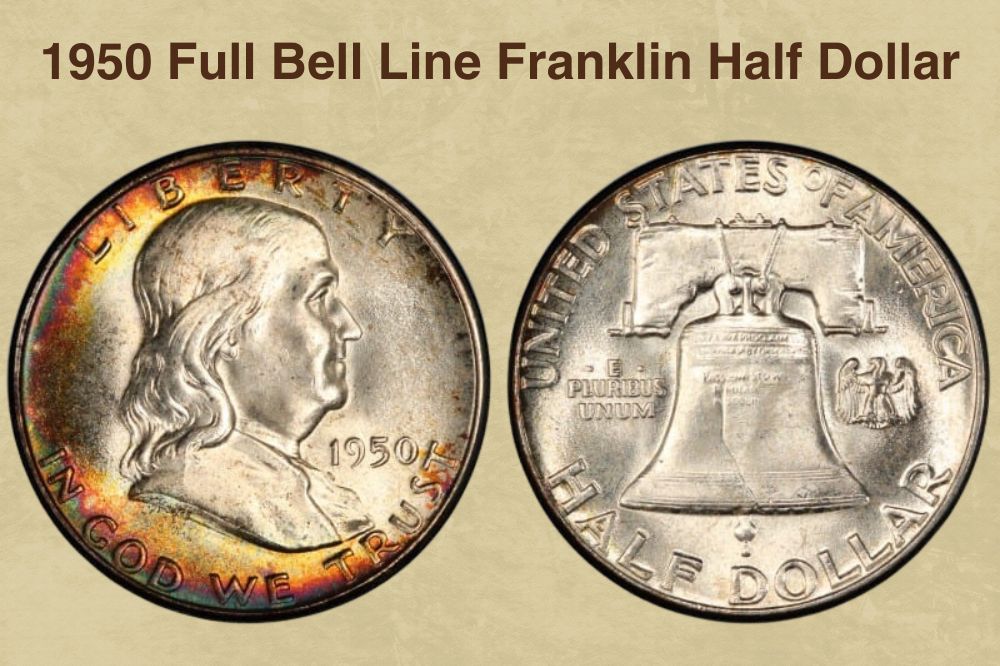 1950 Full Bell Line Franklin Half Dollar
