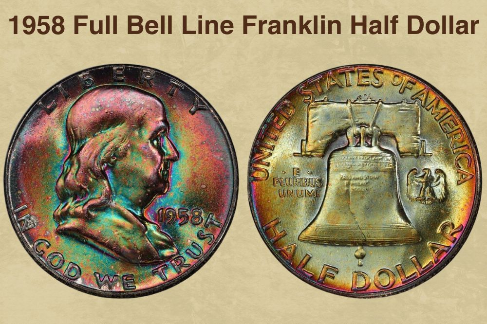 1958 Full Bell Line Franklin Half Dollar