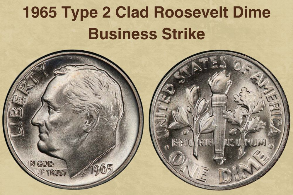 1965 Type 2 Clad Roosevelt Dime Business Strike