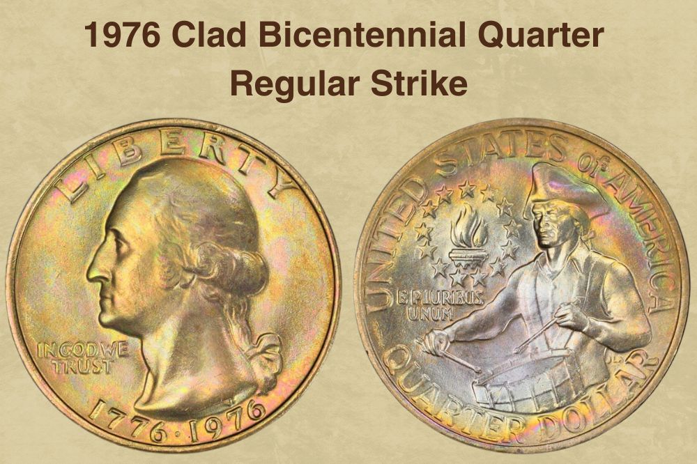 1976 Clad Bicentennial Quarter Regular Strike