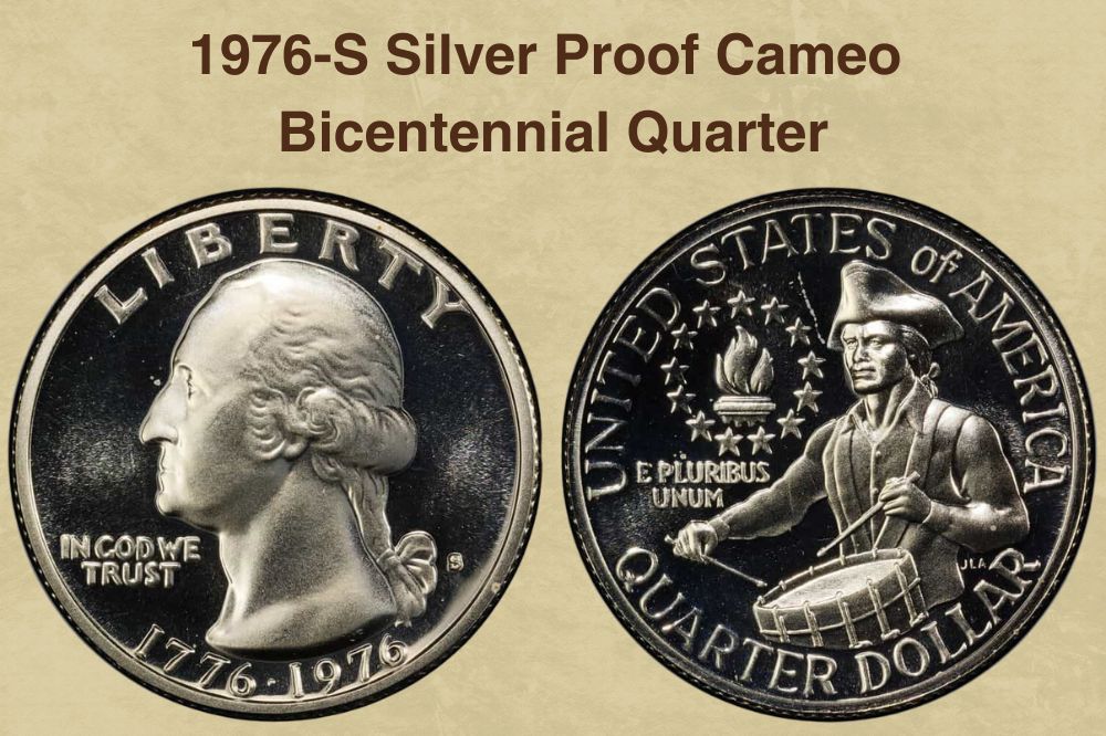1976-S Silver Proof Cameo Bicentennial Quarter