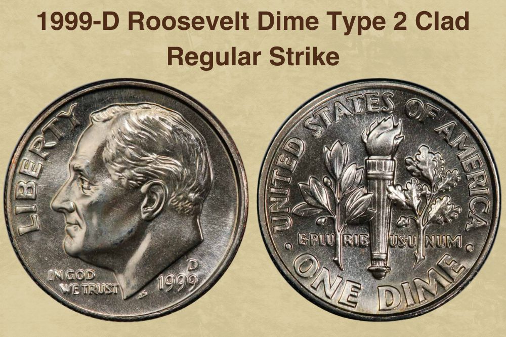 1999-D Roosevelt Dime Type 2 Clad Regular Strike