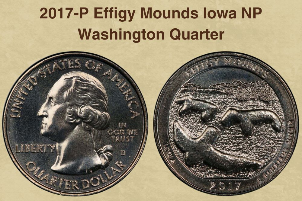 2017-P Effigy Mounds Iowa NP Washington Quarter