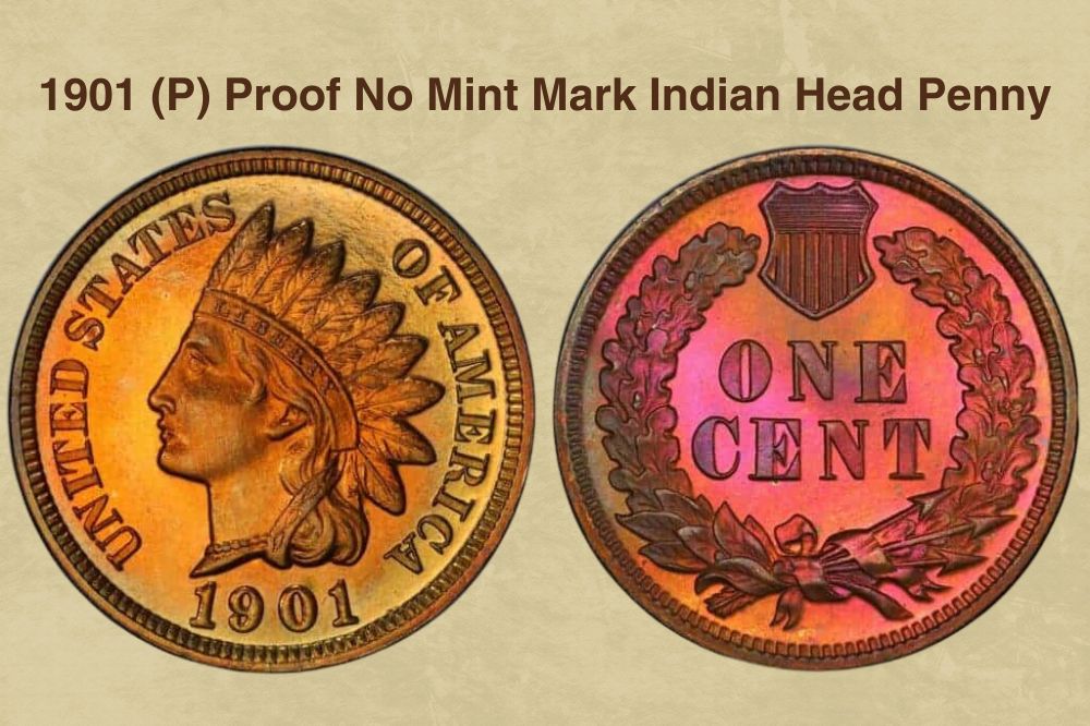 1901 (P) Proof No Mint Mark Indian Head Penny
