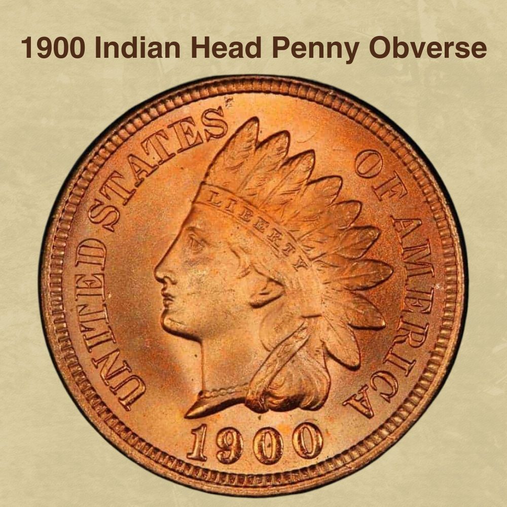 1900 Indian Head Penny Obverse