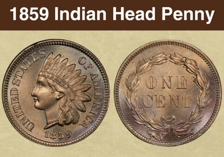1859 Indian Head Penny Value (Price Chart, Error List, History & Varieties)