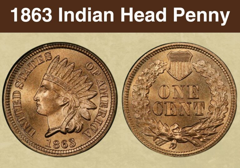 1863 Indian Head Penny Value (Price Chart, Error List, History & Varieties)