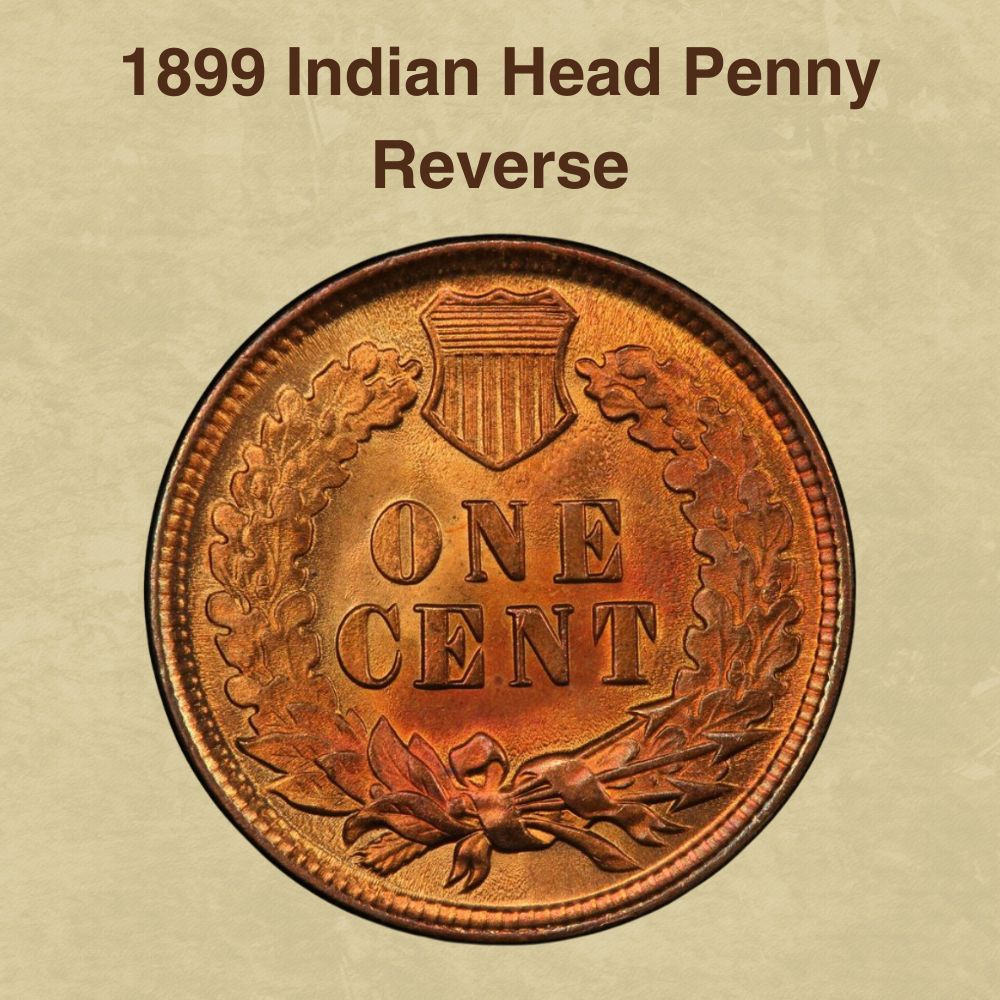 1899 Indian Head Penny Reverse