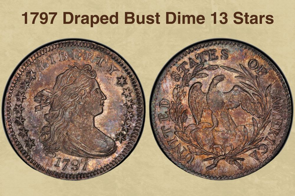 1797 Draped Bust Dime 13 Stars