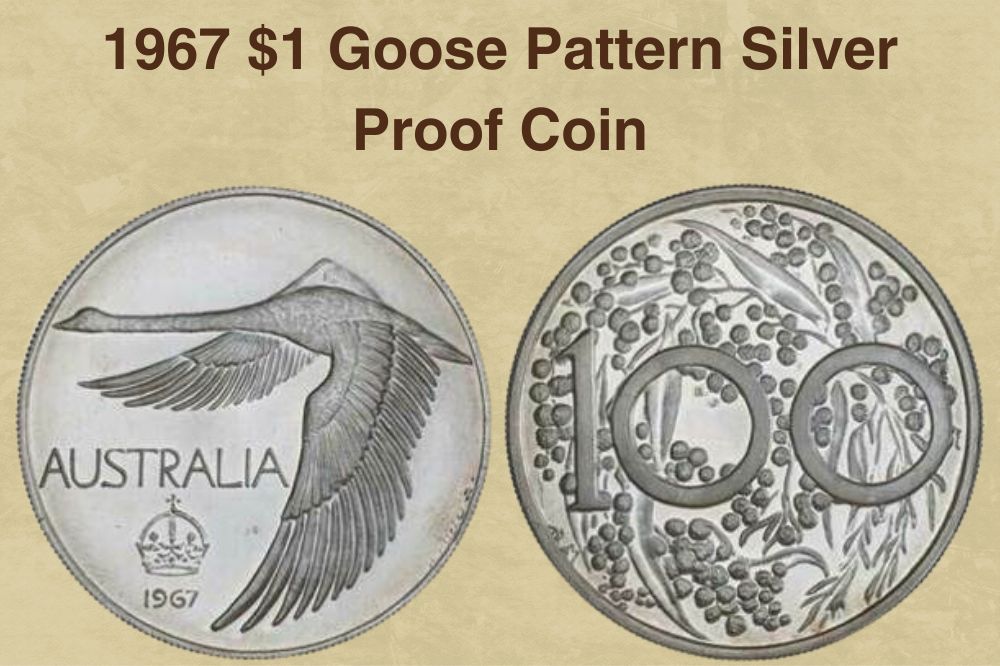 1967 $1 Goose Pattern Silver Proof Coin